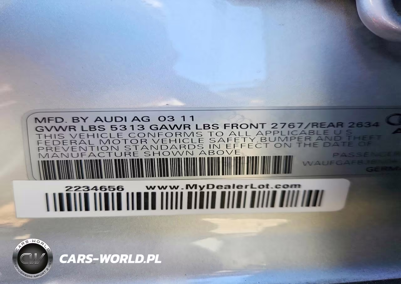 2011 Audi A6 Premium Plus VIN:WAUFGAFB3BN067487 - 12