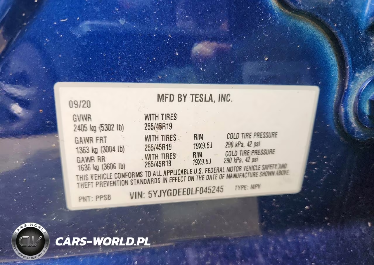 2020 Tesla Model Y VIN:5YJYGDEE0LF045245 - 12