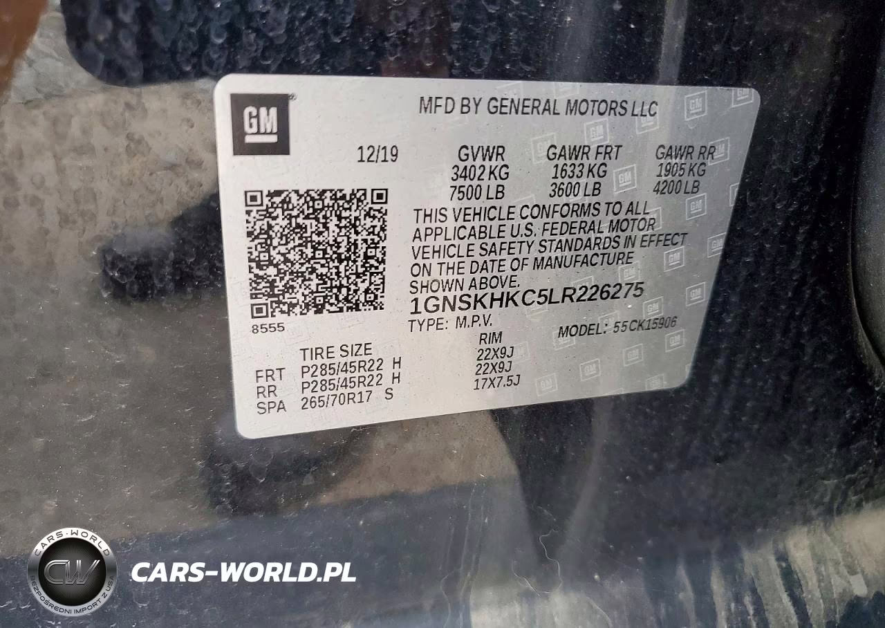 2020 Chevrolet Suburban K1500 Lt VIN:1GNSKHKC5LR226275 - 13
