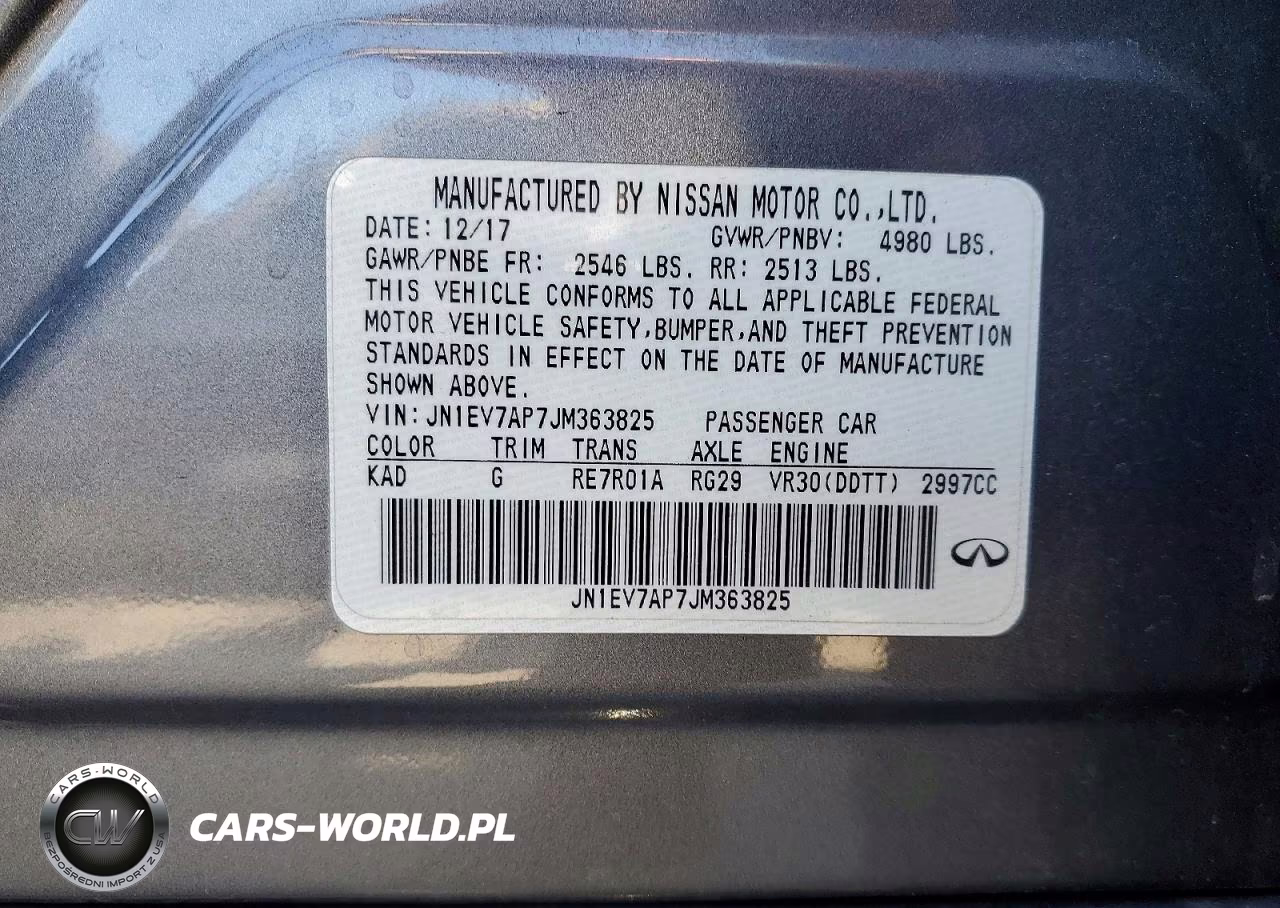 2018 Infiniti Q50 3.0T Luxe VIN:JN1EV7AP7JM363825 - 12