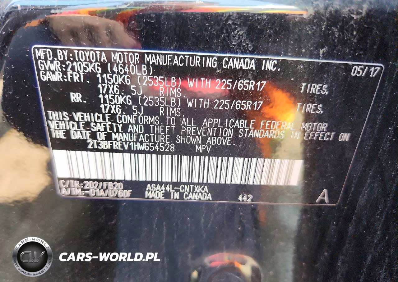 2017 Toyota Rav4 Le VIN:2T3BFREV1HW654528 - 13