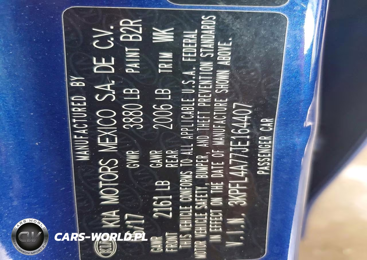 2018 Kia Forte Lx VIN:3KPFL4A77JE164407 - 12