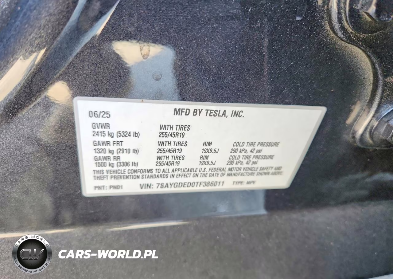2026 Tesla Model Y VIN:7SAYGDED0TF386011 - 14