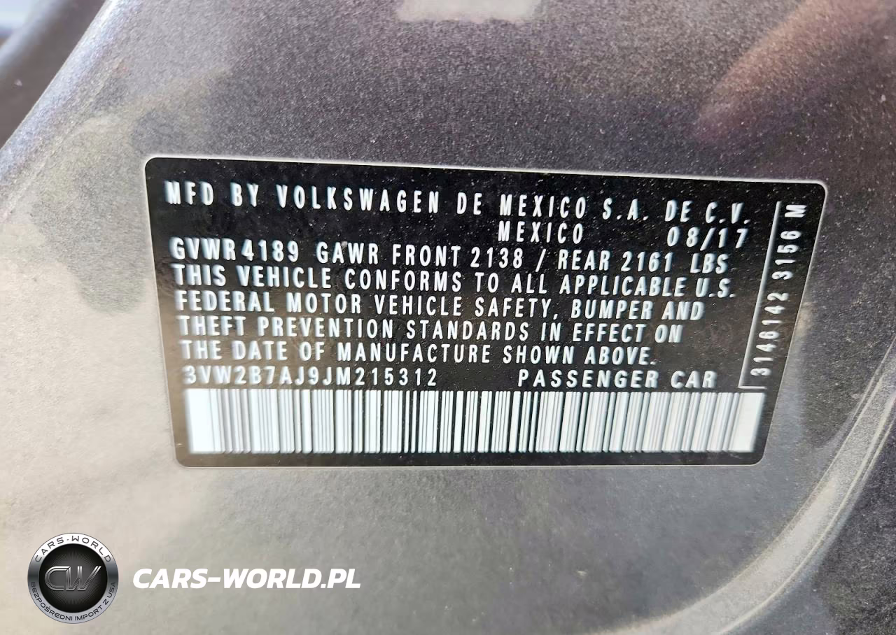 2018 Volkswagen Jetta S VIN:3VW2B7AJ9JM215312 - 12