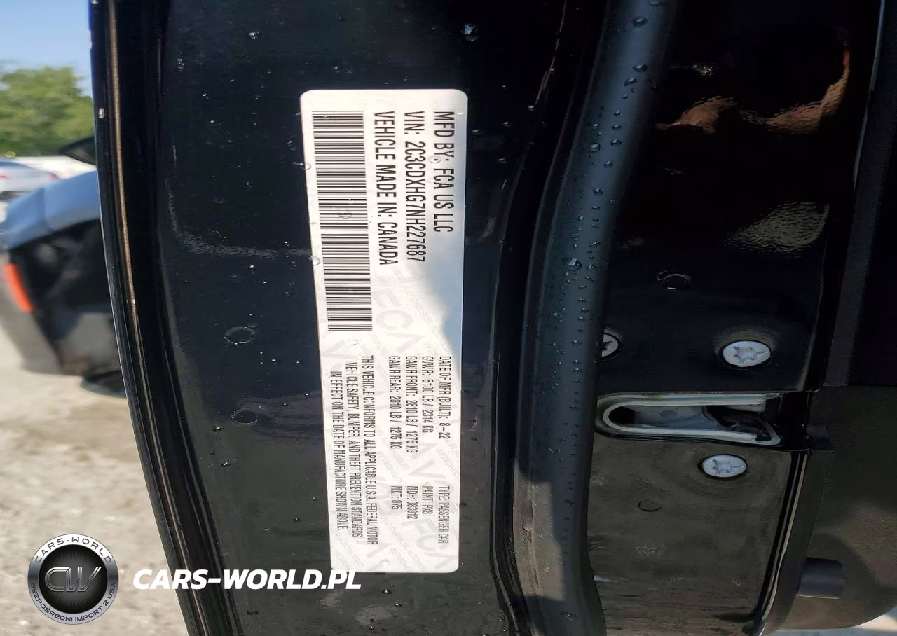2022 Dodge Charger Gt VIN:2C3CDXHG7NH227687 - 12