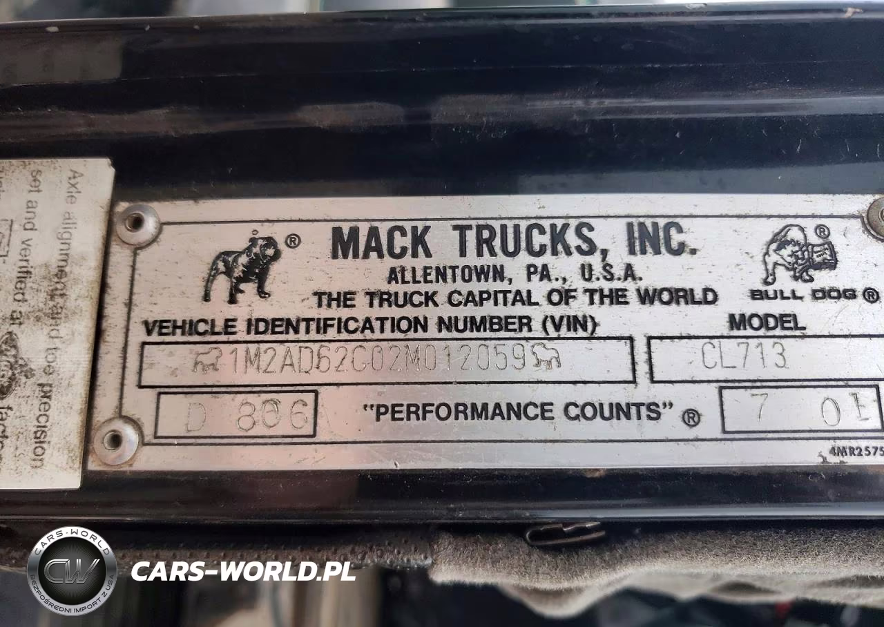 2002 Mack Cl713 Roll-Off Container Truck VIN:1M2AD62C02M012059 - 11