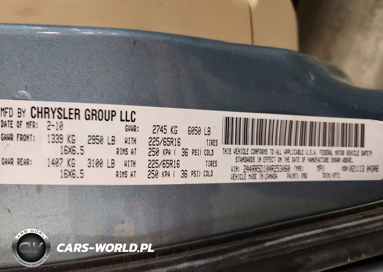 2010 Chrysler Town & Country Touring VIN:2A4RR5D10AR253060 - 14