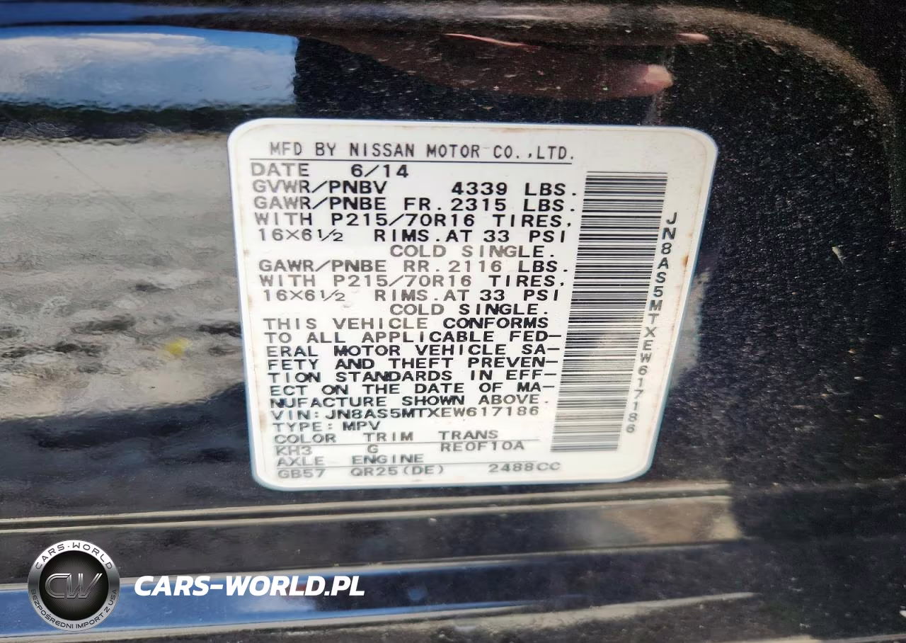 2014 Nissan Rogue Select S VIN:JN8AS5MTXEW617186 - 13