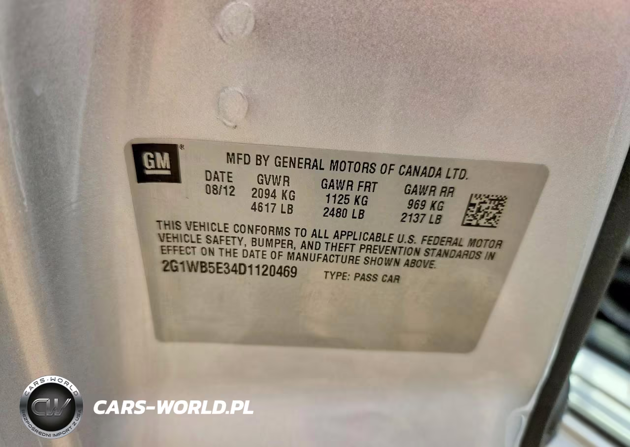2013 Chevrolet Impala Lt VIN:2G1WB5E34D1120469 - 12