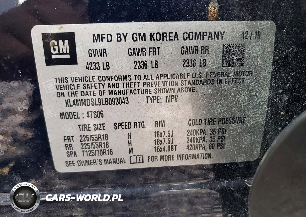 BUICK ENCORE GX VIN:KL4MMDSL9LB093043 - 12