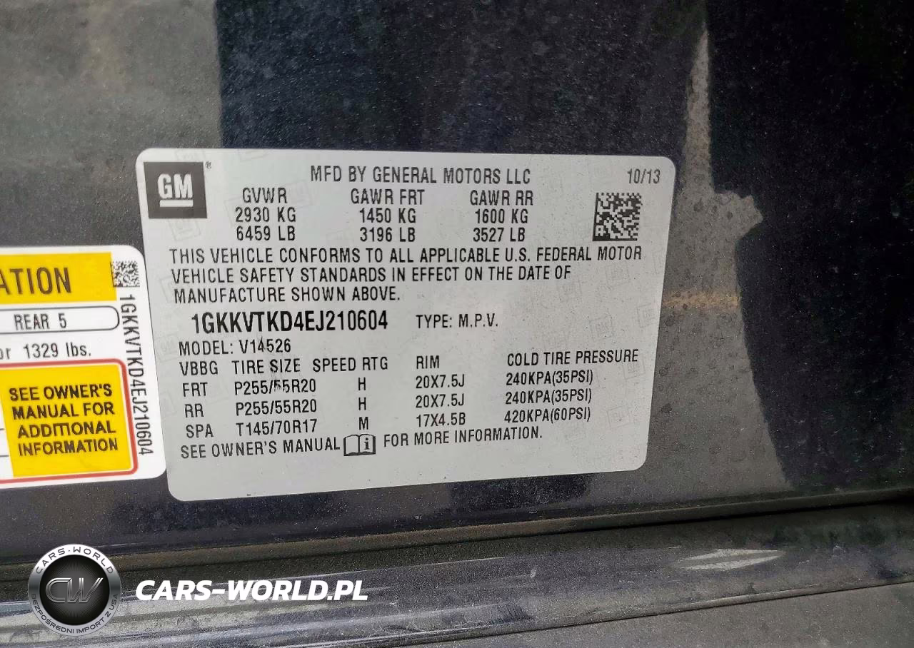2014 GMC Acadia Denali VIN:1GKKVTKD4EJ210604 - 13