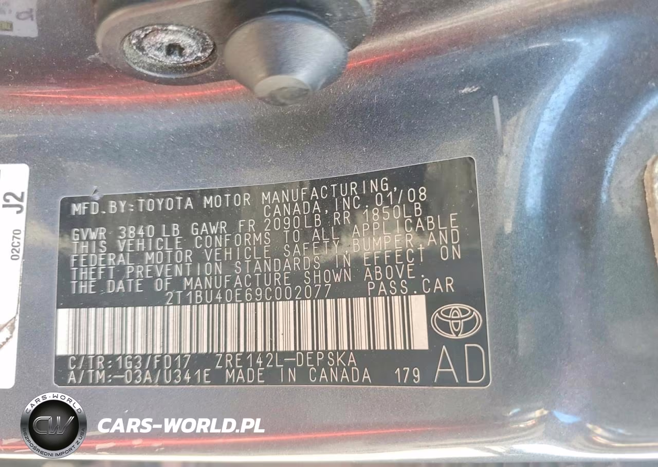 2009 Toyota Corolla S VIN:2T1BU40E69C002077 - 12