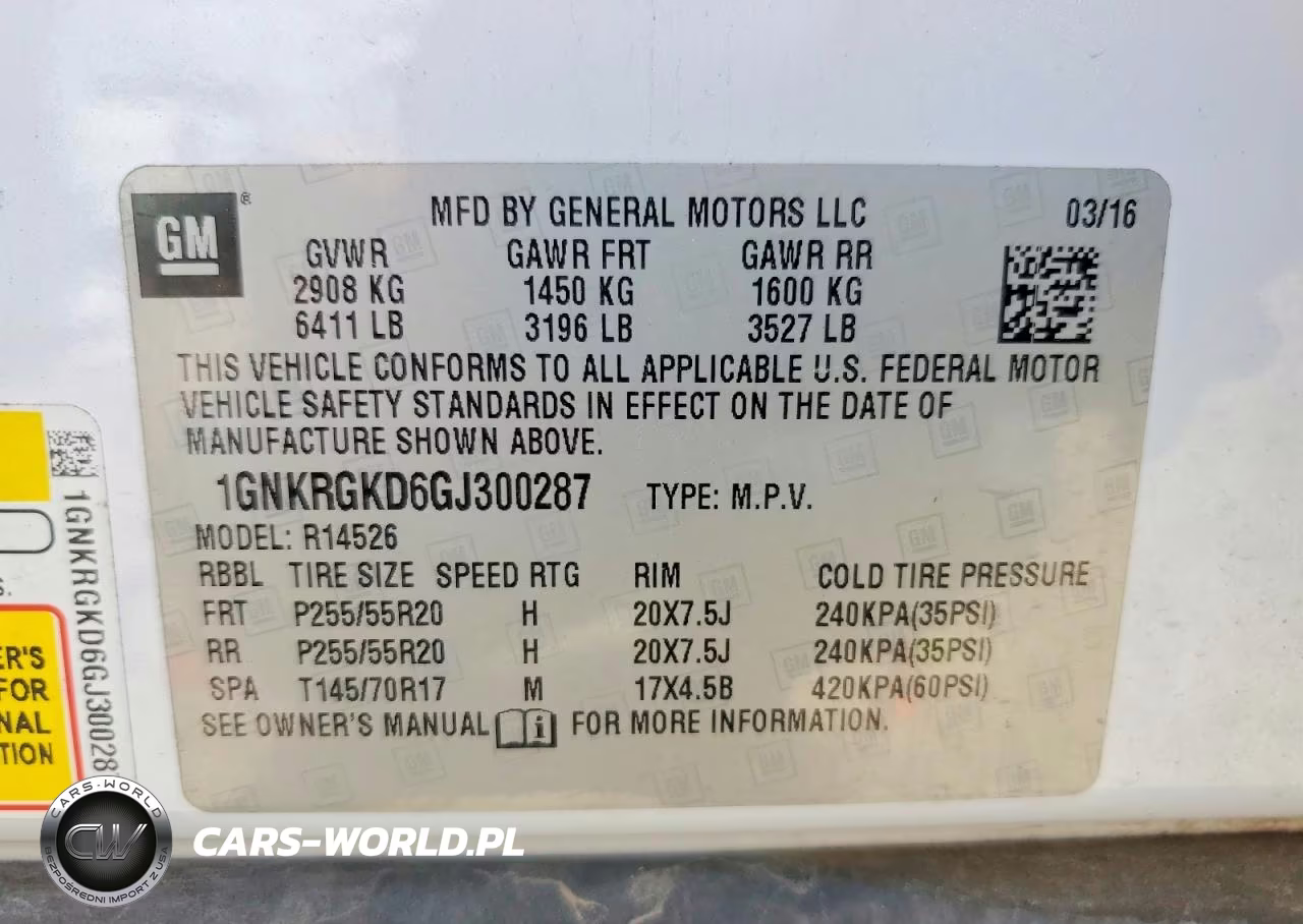2016 Chevrolet Traverse Lt VIN:1GNKRGKD6GJ300287 - 13