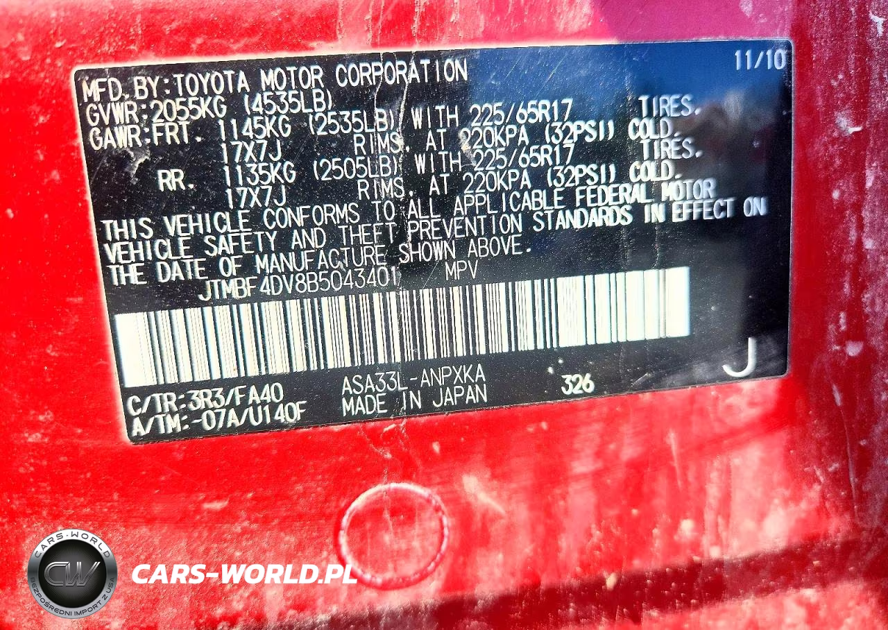 2011 Toyota Rav4 Base VIN:JTMBF4DV8B5043401 - 13