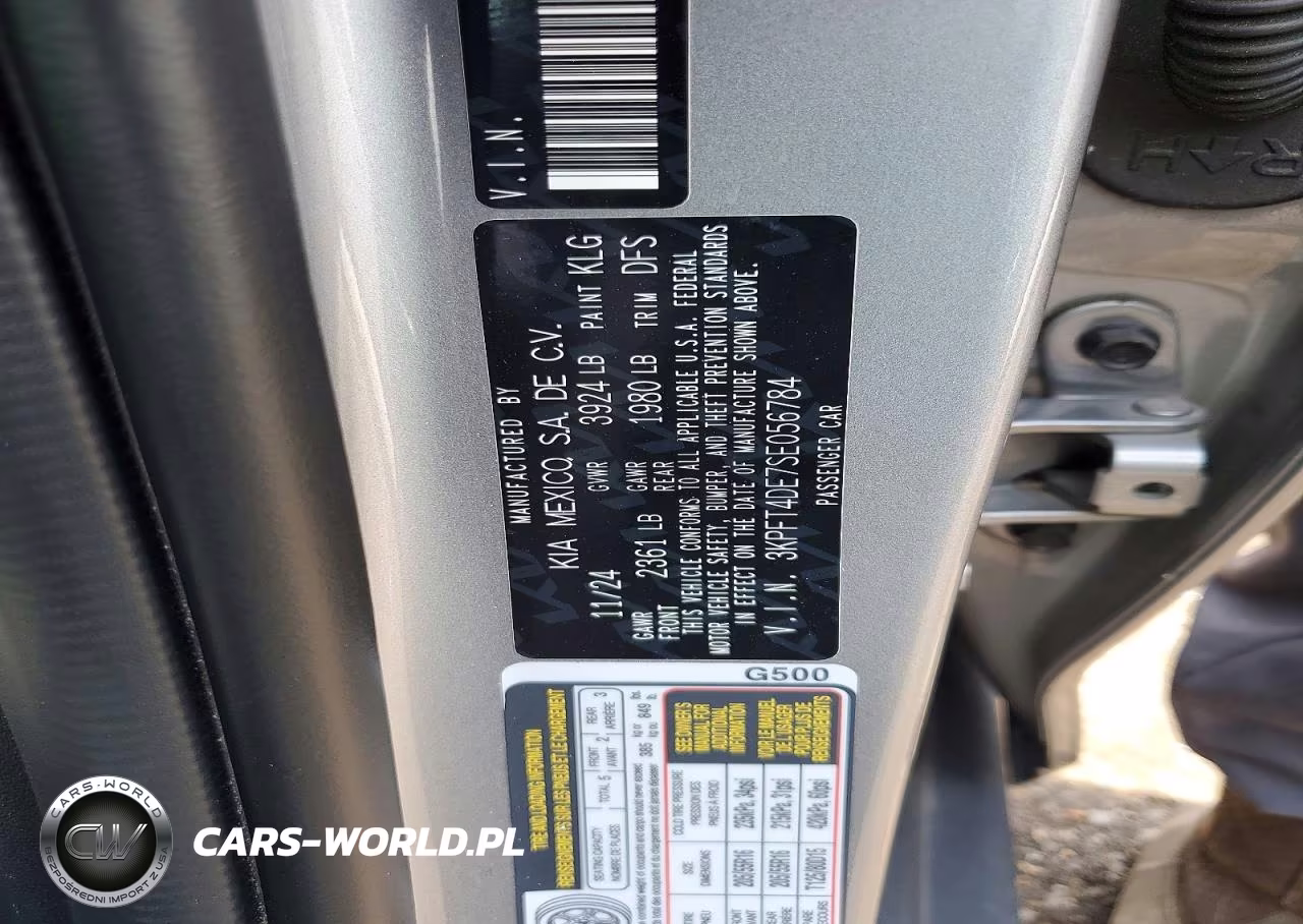 2025 Kia K4 Lxs VIN:3KPFT4DE7SE056784 - 12