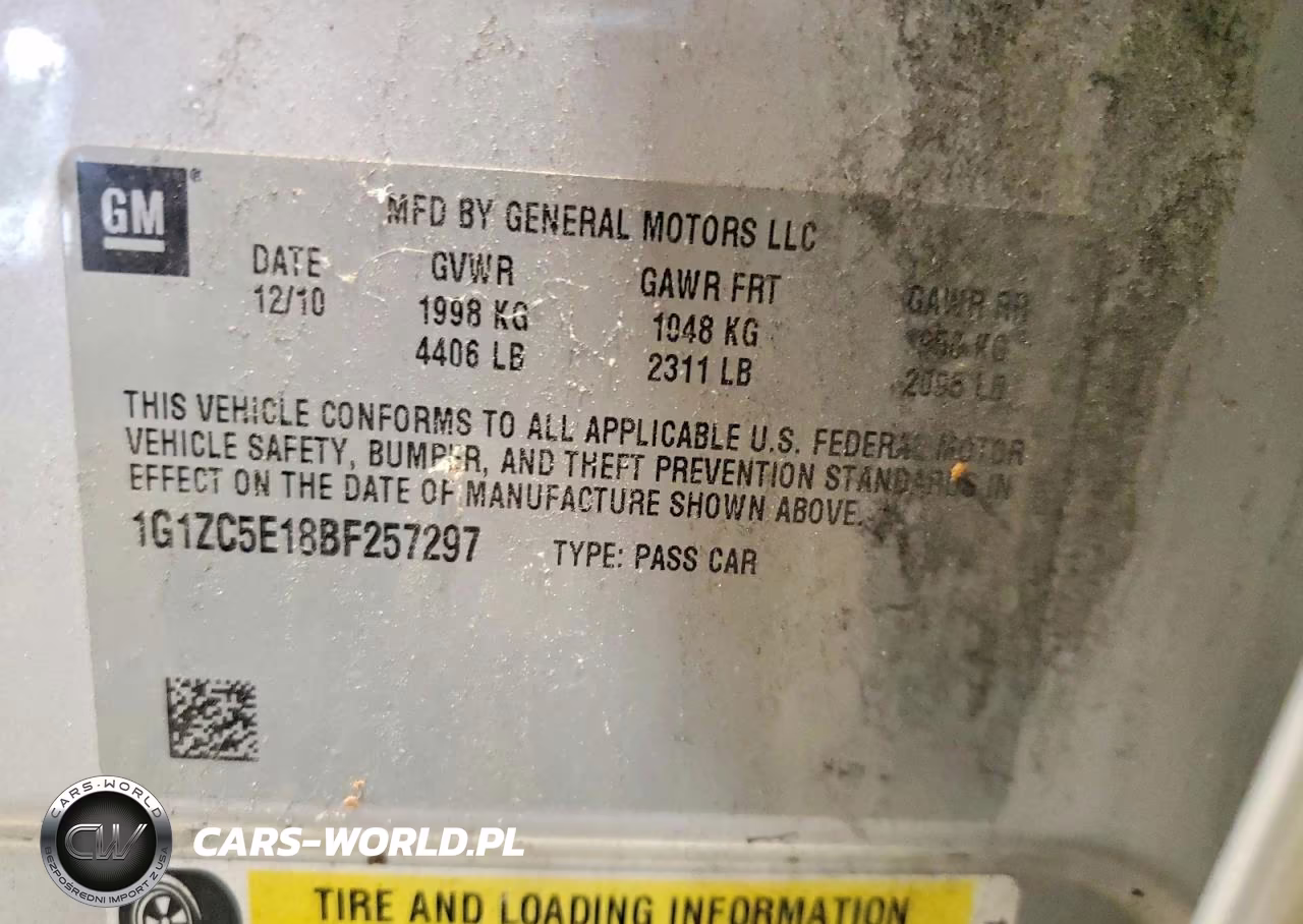 2011 Chevrolet Malibu 1Lt VIN:1G1ZC5E18BF257297 - 13