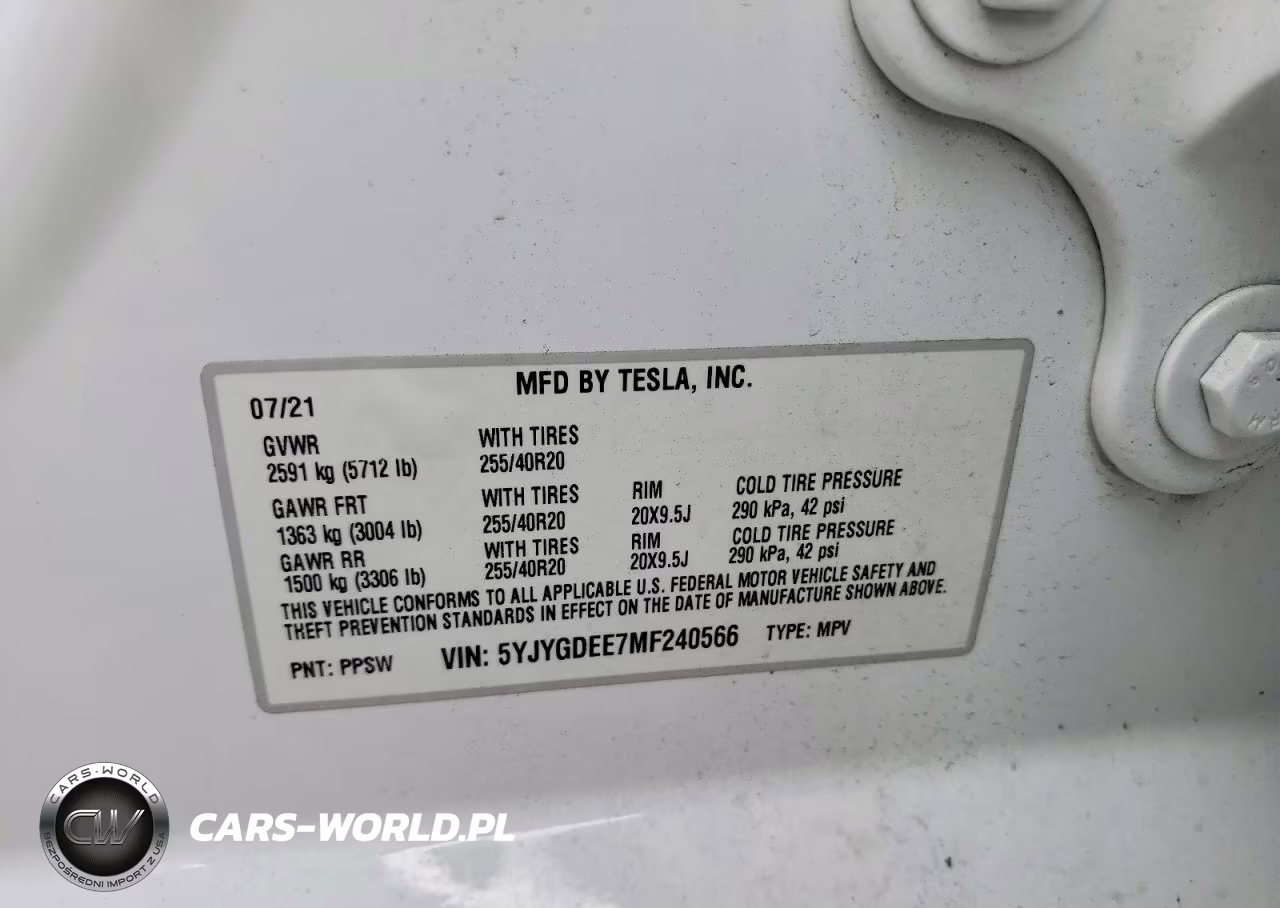 2021 Tesla Model Y VIN:5YJYGDEE7MF240566 - 14