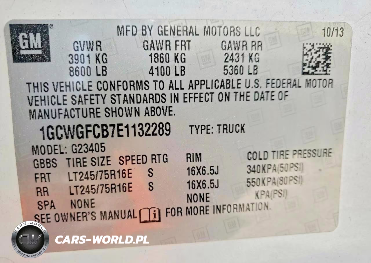 2014 Chevrolet Express 2500 Utility - Service Van VIN:1GCWGFCB7E1132289 - 12