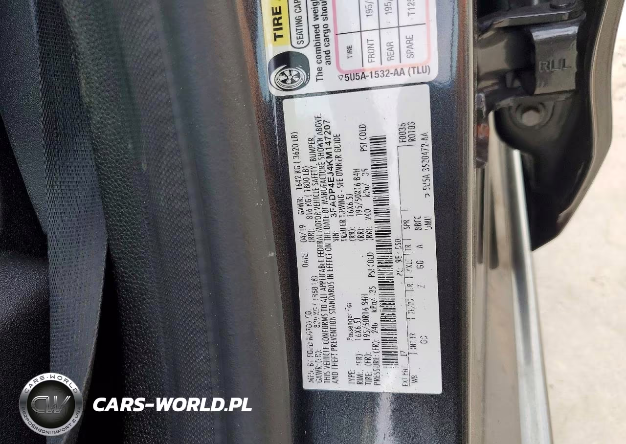 2019 Ford Fiesta Se VIN:3FADP4EJ4KM147207 - 12