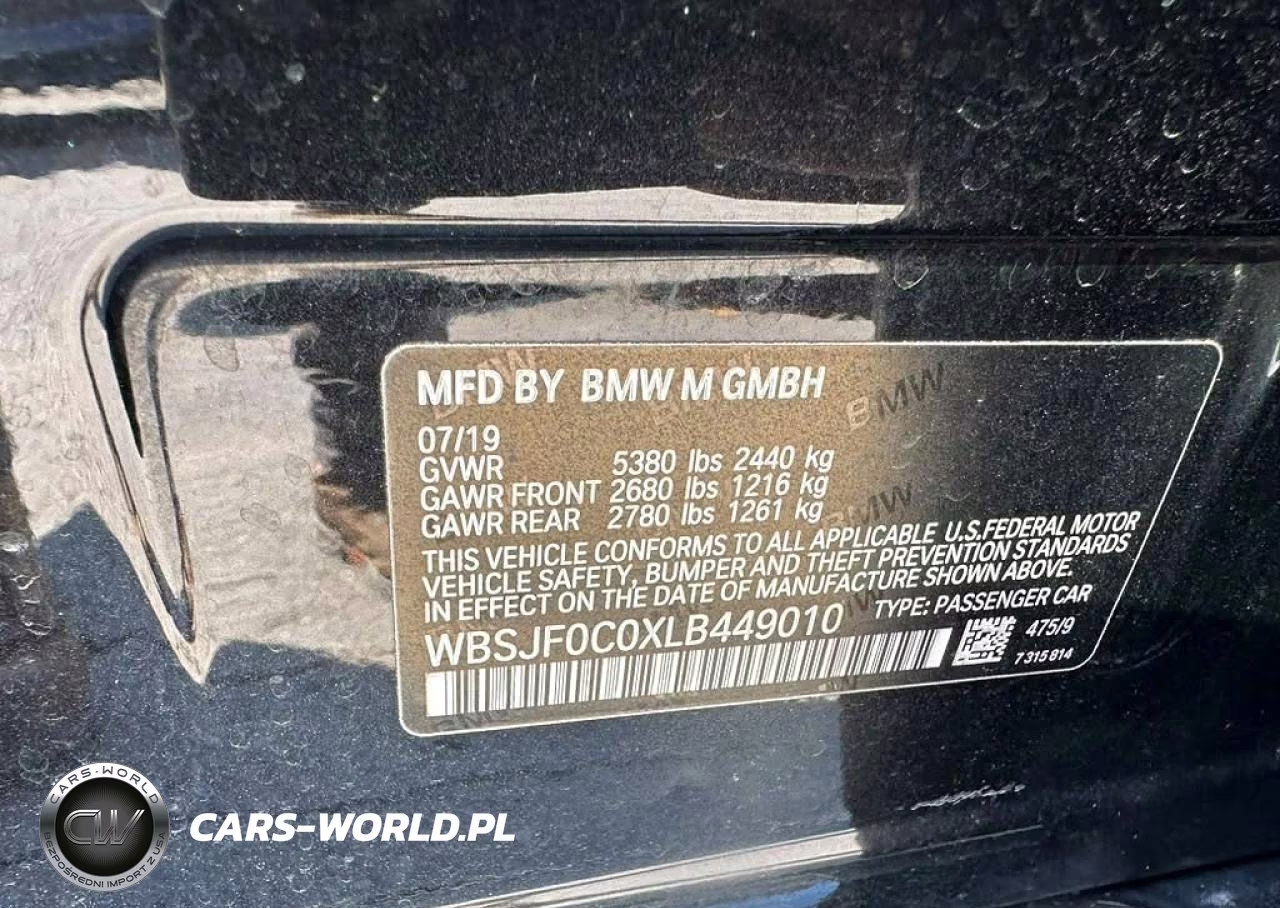 2020 BMW M5 Base VIN:WBSJF0C0XLB449010 - 10