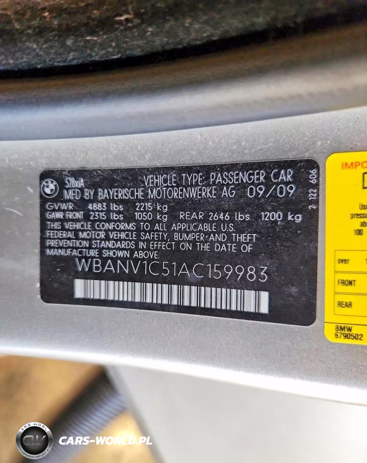 2010 BMW 528 Xi VIN:WBANV1C51AC159983 - 12