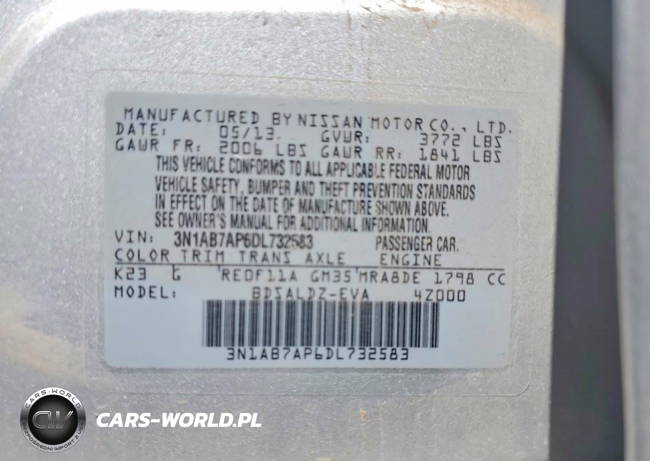 2013 Nissan Sentra S VIN:3N1AB7AP6DL732583 - 12