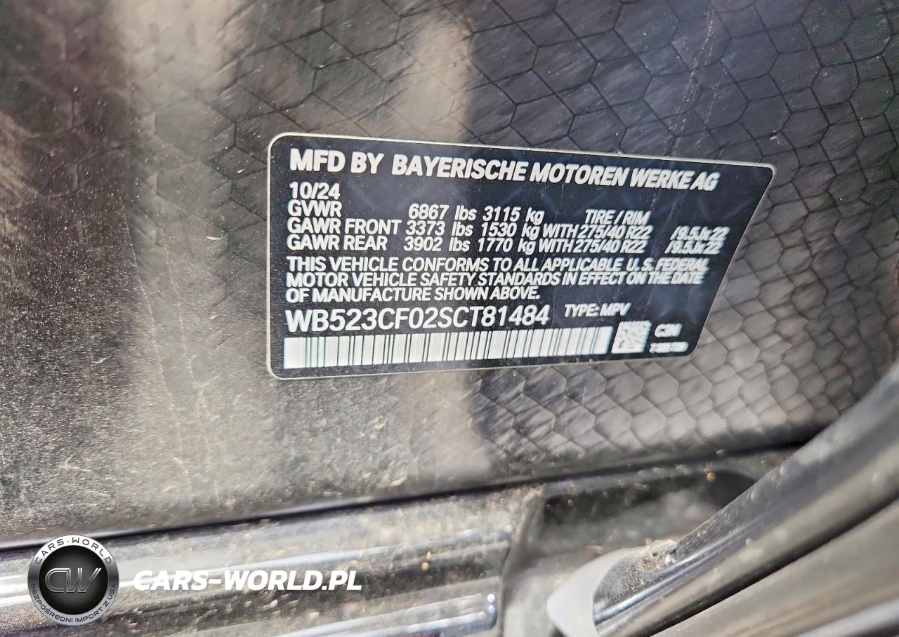2025 BMW Ix xDrive50 VIN:WB523CF02SCT81484 - 13