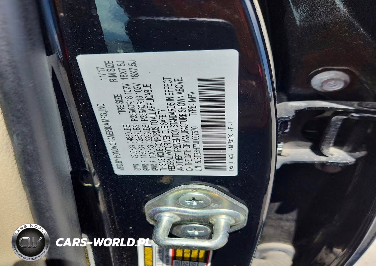 2018 Acura Rdx Advance VIN:5J8TB3H77JL007670 - 13