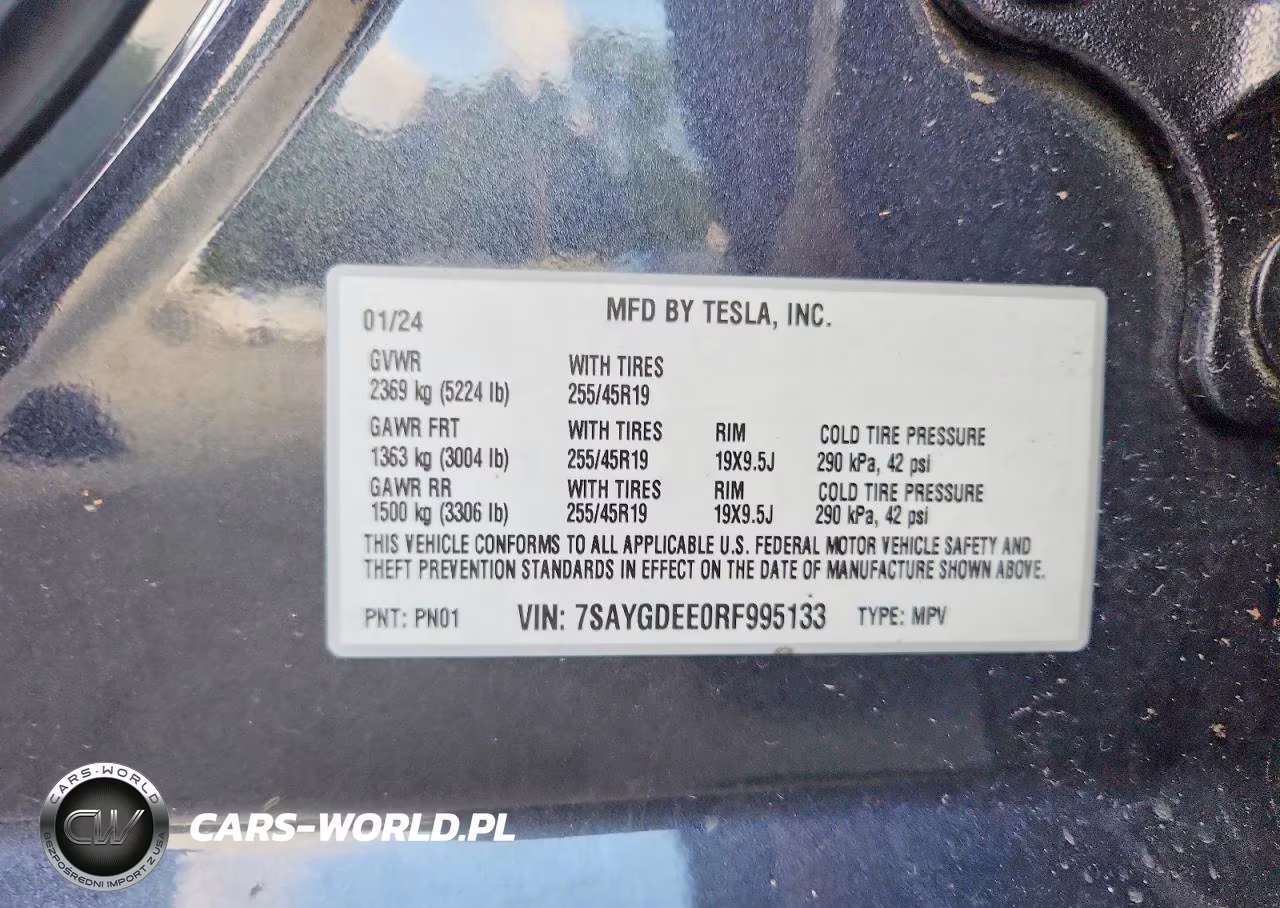 2024 Tesla Model Y VIN:7SAYGDEE0RF995133 - 14