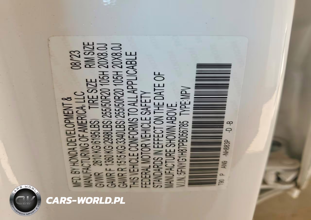 2023 Honda Pilot Elite VIN:5FNYG1H87PB056785 - 13