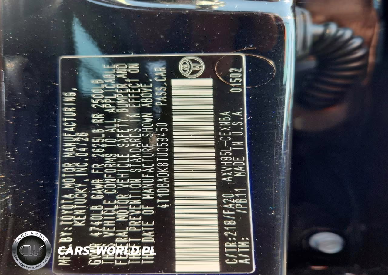 2026 Toyota Camry Le VIN:4T1DBADK8TU059450 - 12