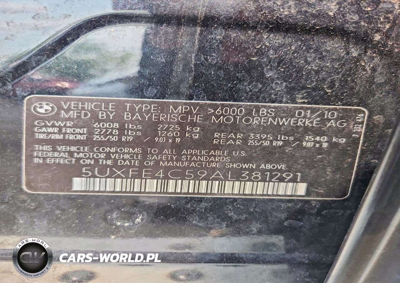 2010 BMW X5 xDrive30I VIN:5UXFE4C59AL381291 - 13