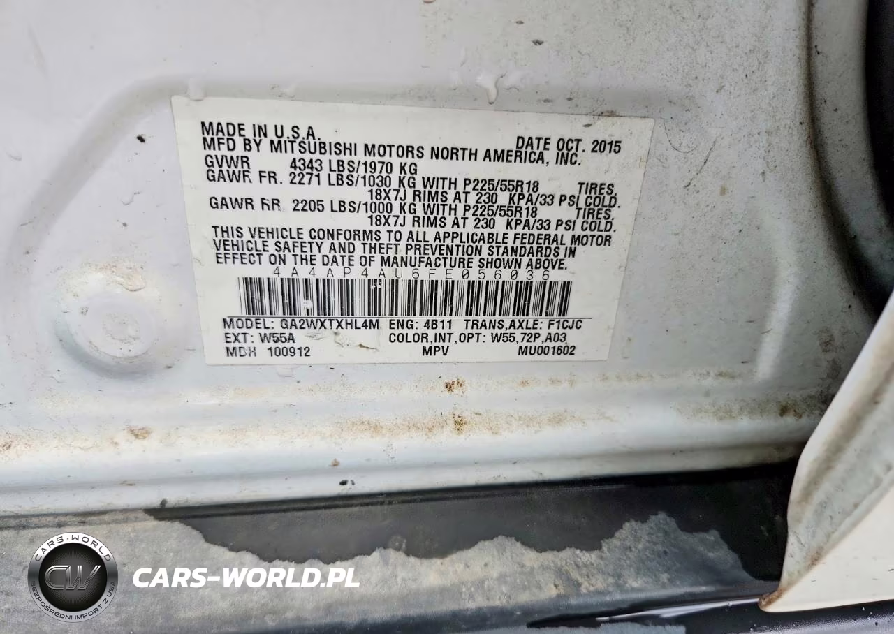 2015 Mitsubishi Outlander Sport Se VIN:4A4AP4AU6FE056036 - 12