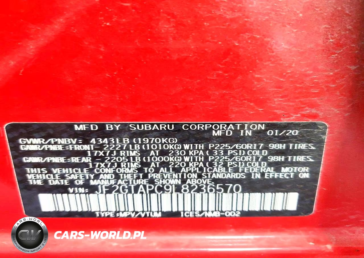 2020 Subaru Crosstrek Premium VIN:JF2GTAPC9L8236570 - 13
