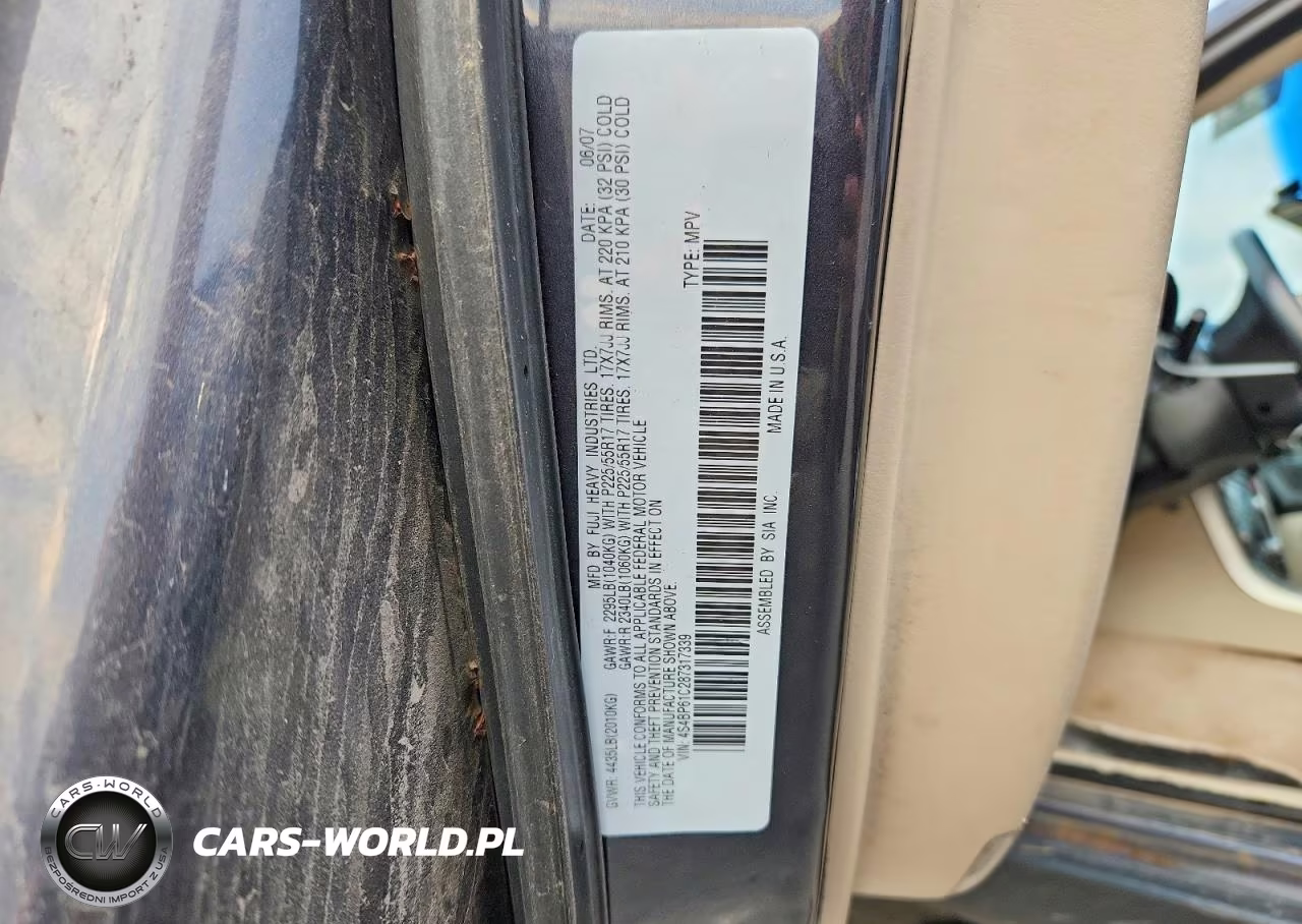 2008 Subaru Outback 2.5I VIN:4S4BP61C287317339 - 14