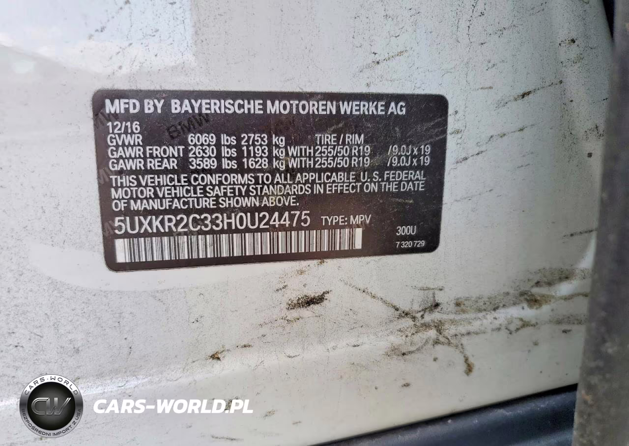 2017 BMW X5 Sdrive35I VIN:5UXKR2C33H0U24475 - 13