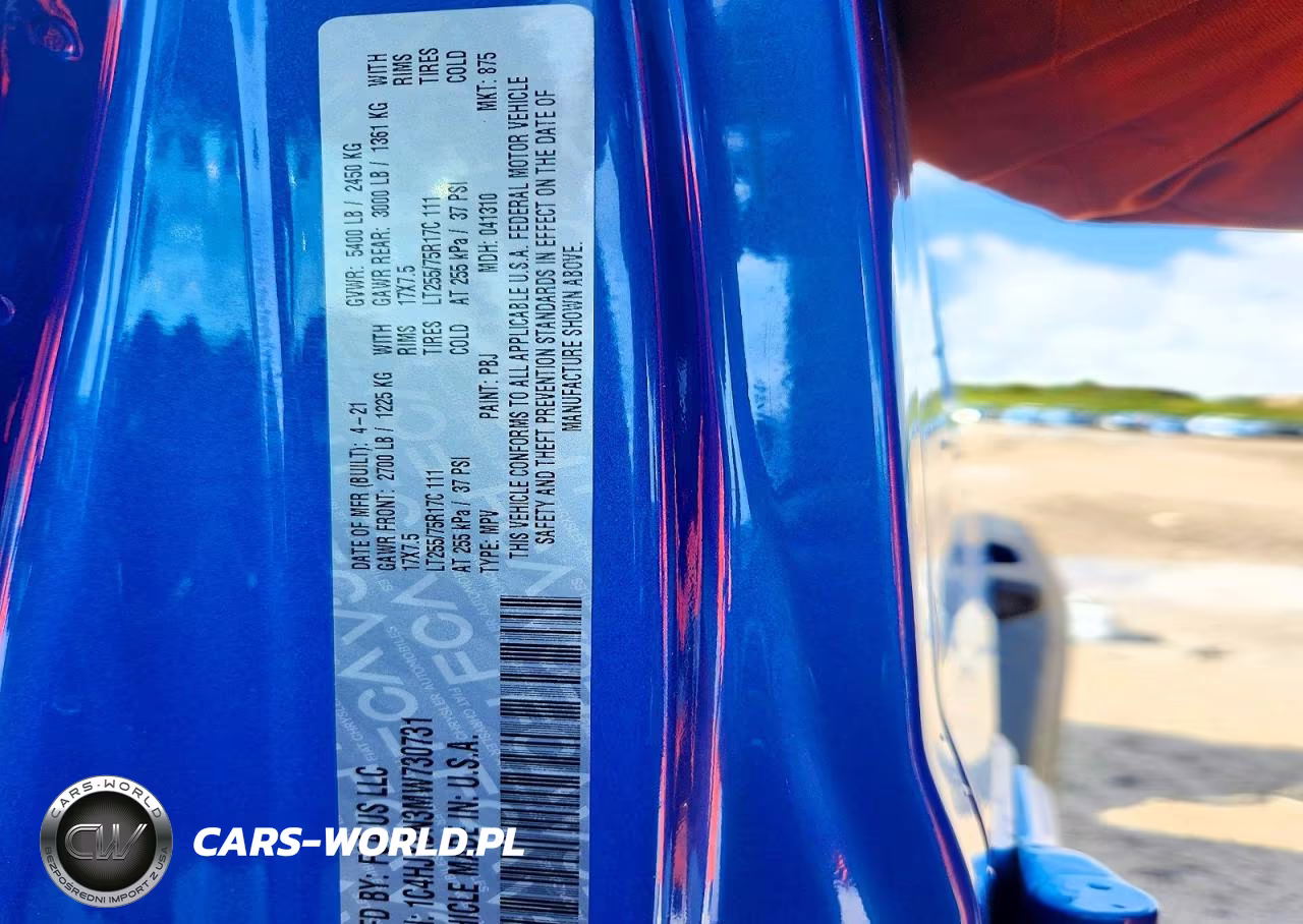 2021 Jeep Wrangler Unlimited Sport VIN:1C4HJXDN3MW730731 - 13