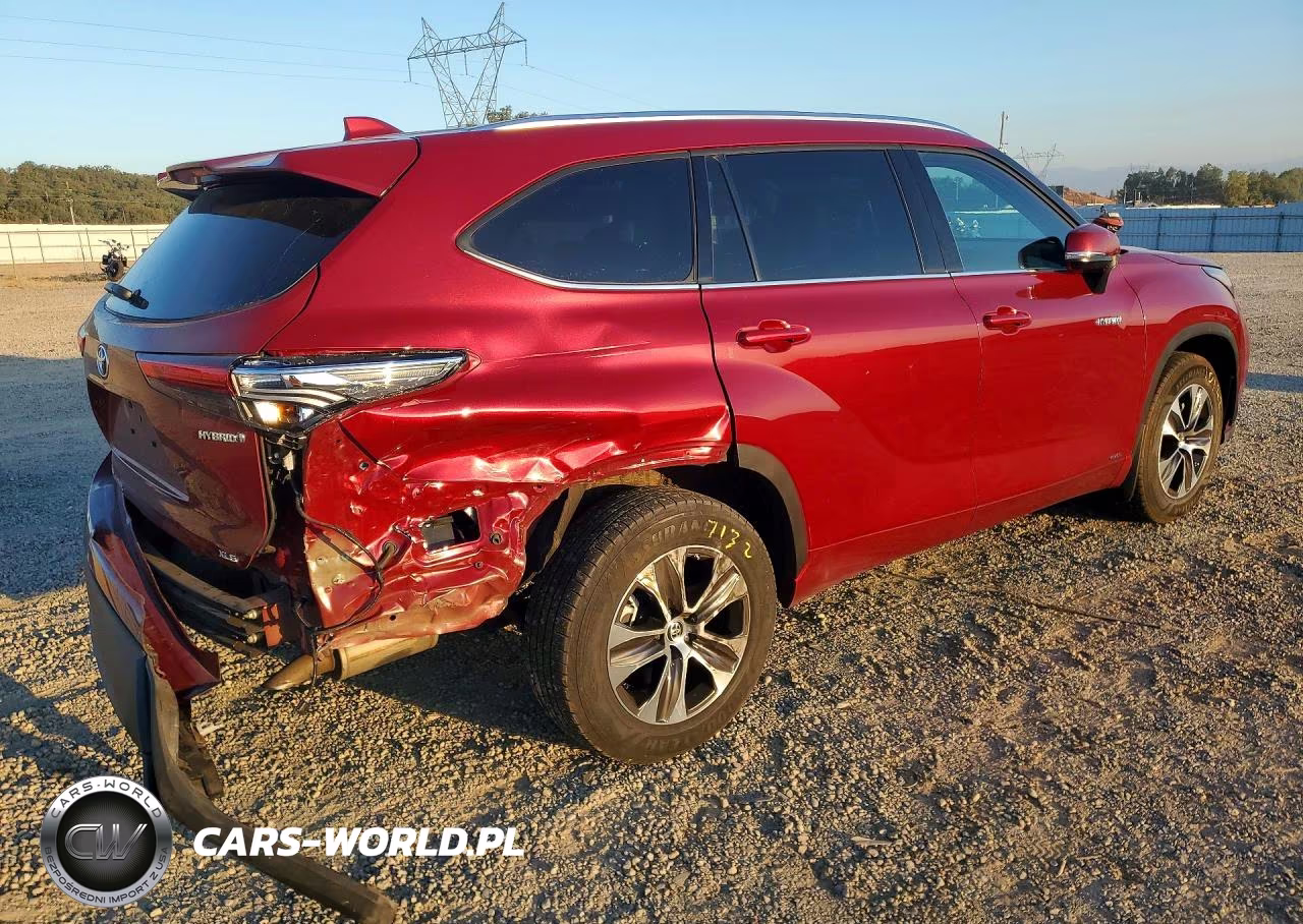 2021 Toyota Highlander Hybrid Xle VIN:5TDGBRCHXMS060739 - 3