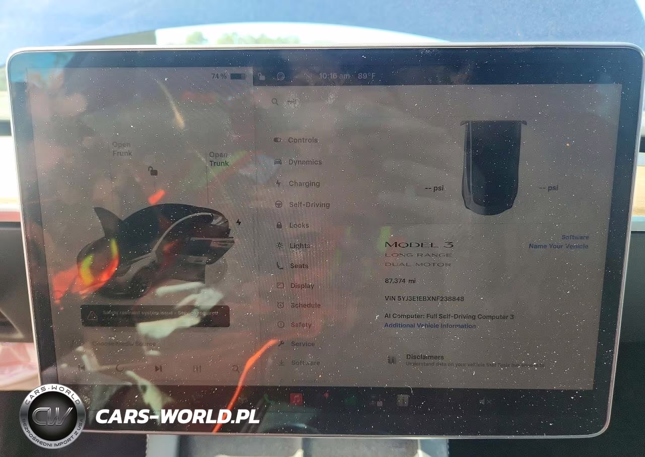 2022 Tesla Model 3 VIN:5YJ3E1EBXNF238848 - 9
