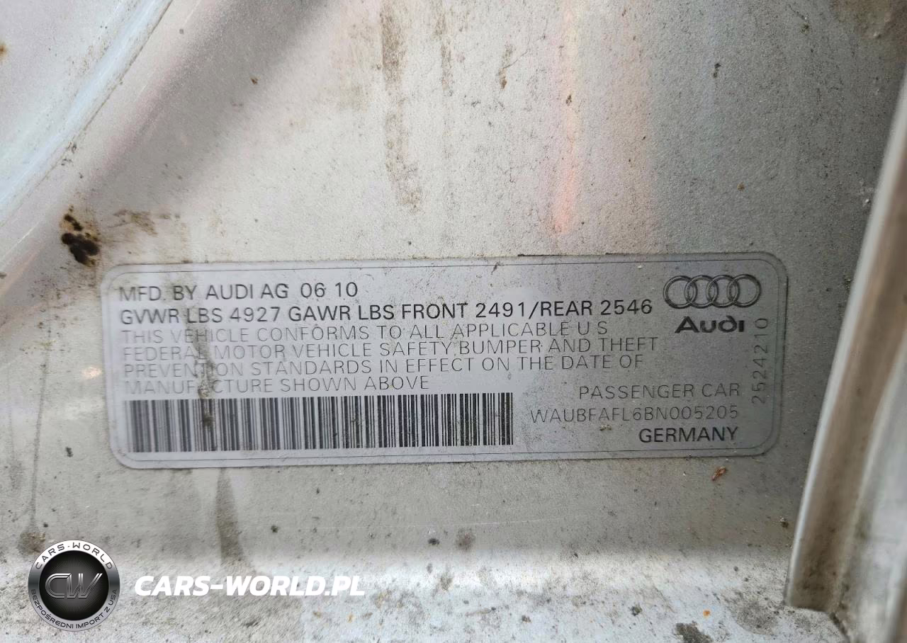 2011 Audi A4 Premium VIN:WAUBFAFL6BN005205 - 13