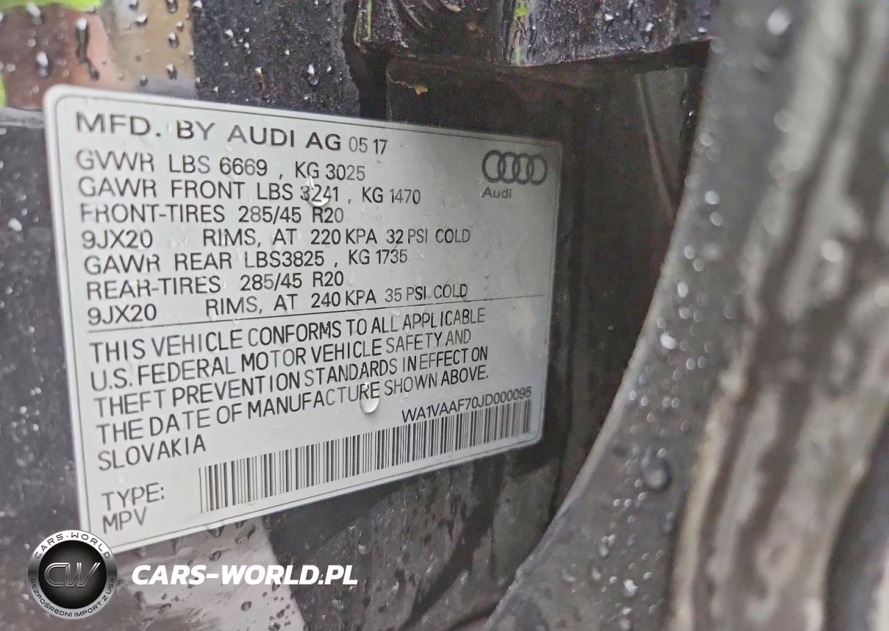 2018 Audi Q7 Prestige VIN:WA1VAAF70JD000095 - 13