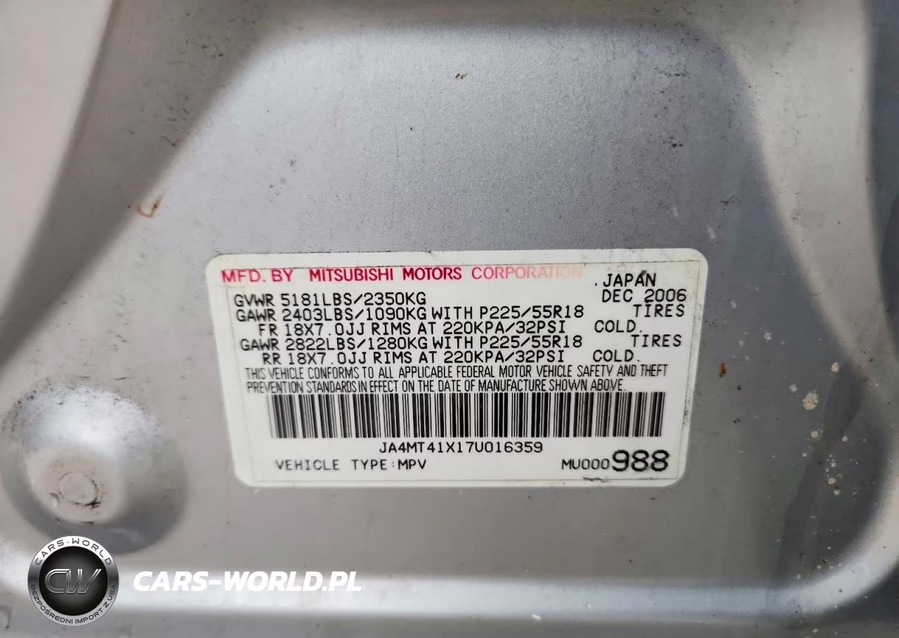 2007 Mitsubishi Outlander Xls VIN:JA4MT41X17U016359 - 12
