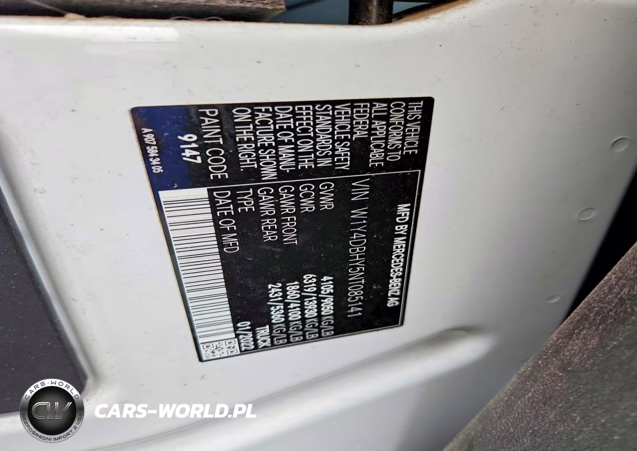 2022 Mercedes-Benz Sprinter 2500 VIN:W1Y4DBHY5NT085141 - 14
