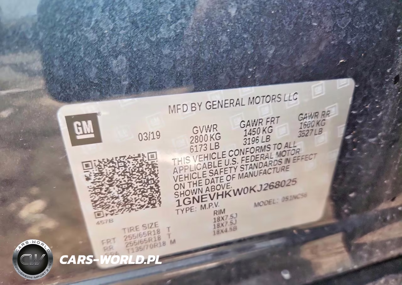 2019 Chevrolet Traverse Lt VIN:1GNEVHKW0KJ268025 - 13