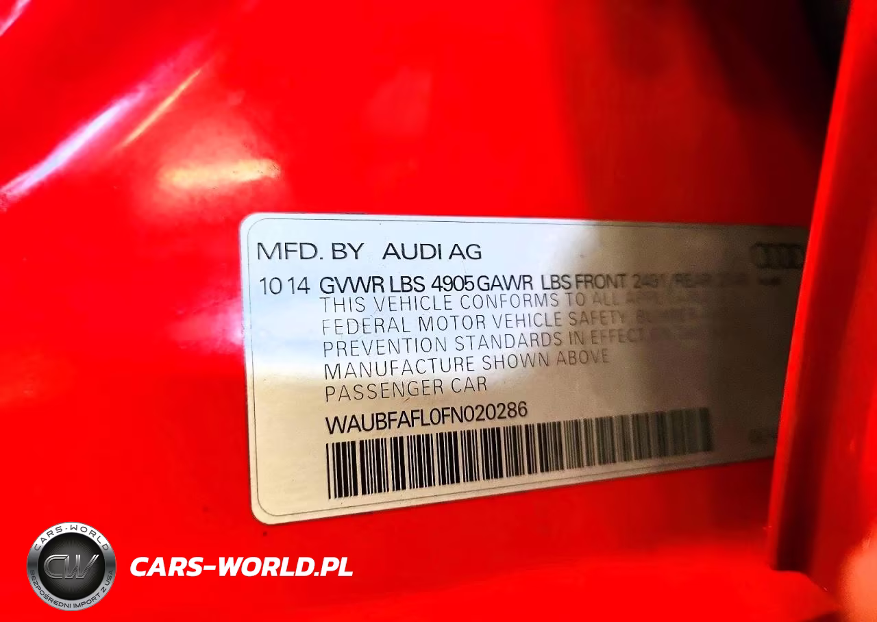 2015 Audi A4 Premium VIN:WAUBFAFL0FN020286 - 12