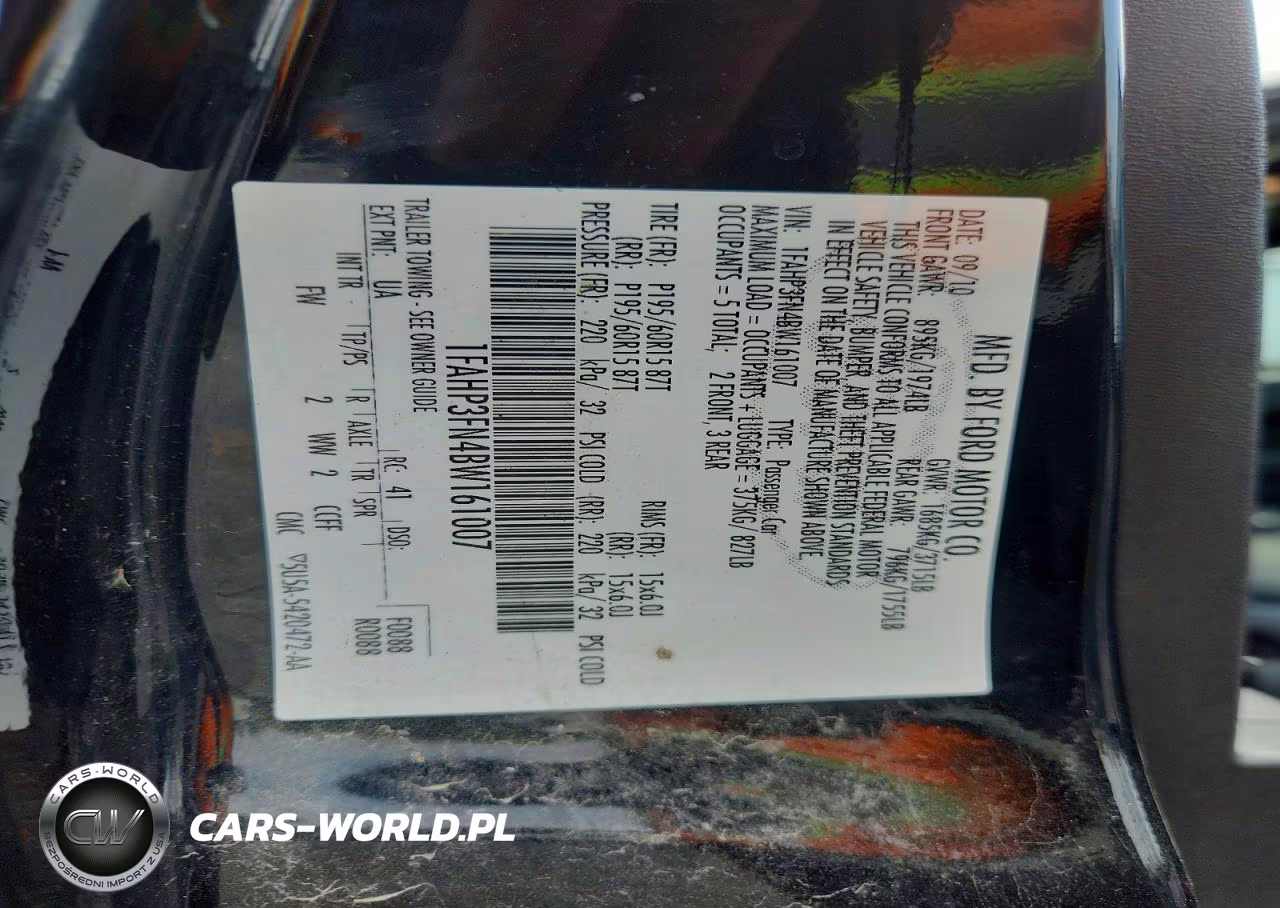2011 Ford Focus Se VIN:1FAHP3FN4BW161007 - 12