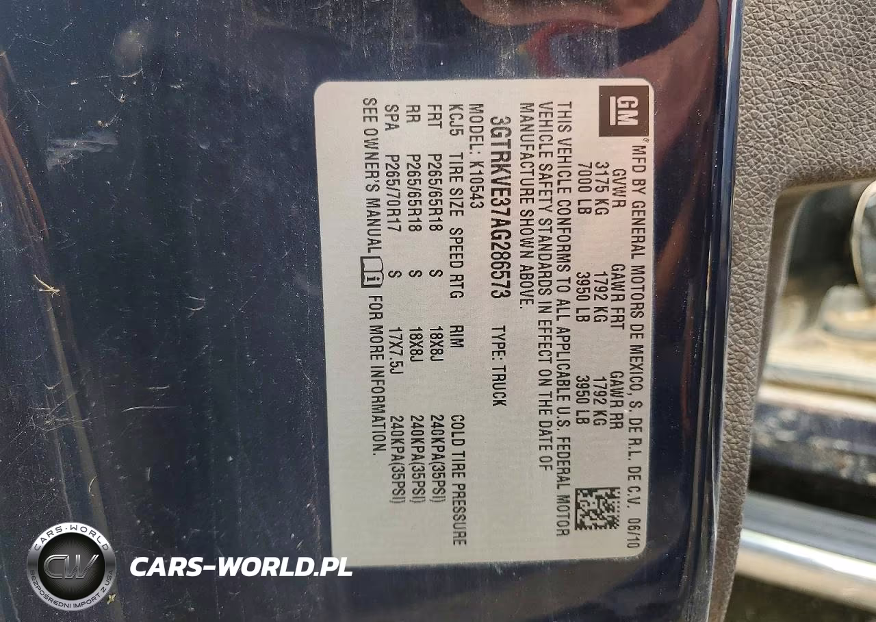 2010 GMC Sierra K1500 Sle VIN:3GTRKVE37AG286573 - 12