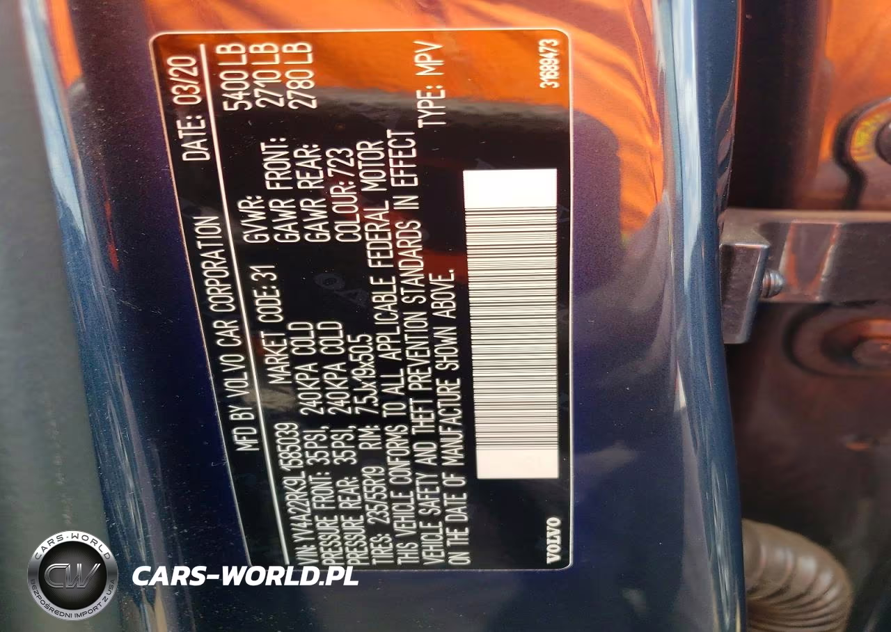 2020 Volvo Xc60 T6 Momentum VIN:YV4A22RK9L1585039 - 13