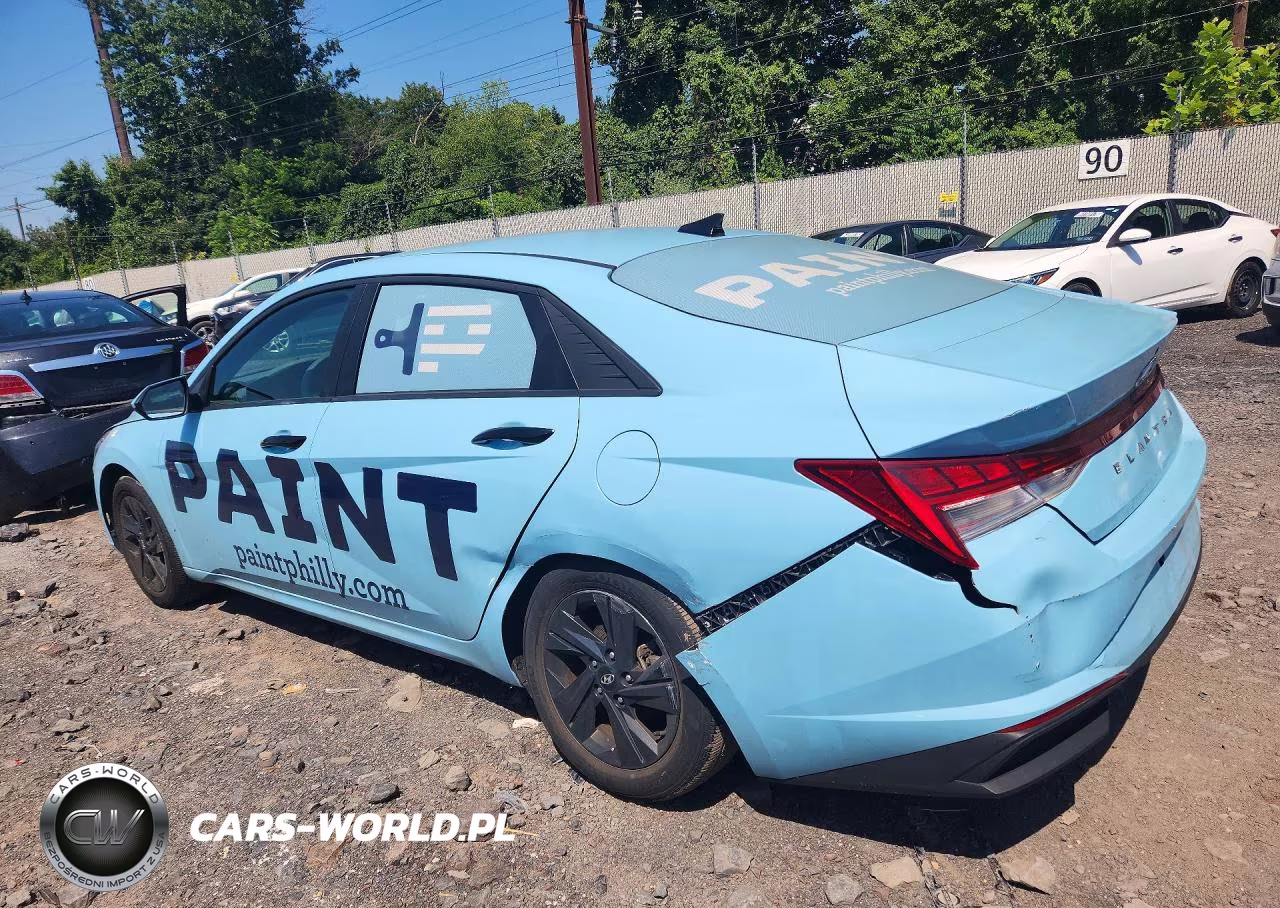 2023 Hyundai Elantra Blue VIN:KMHLM4AJ0PU087655 - 2