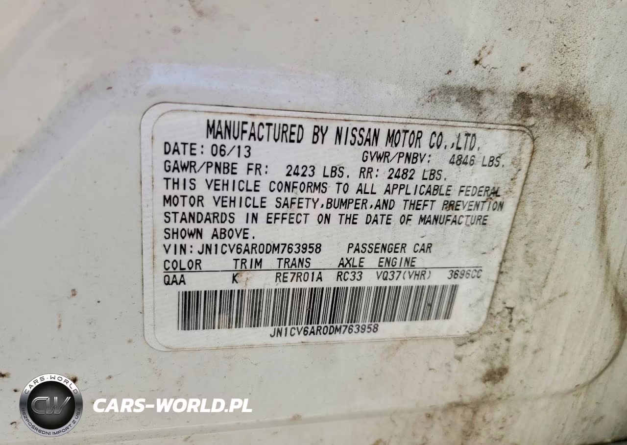 2013 Infiniti G37 Sedan X VIN:JN1CV6AR0DM763958 - 12